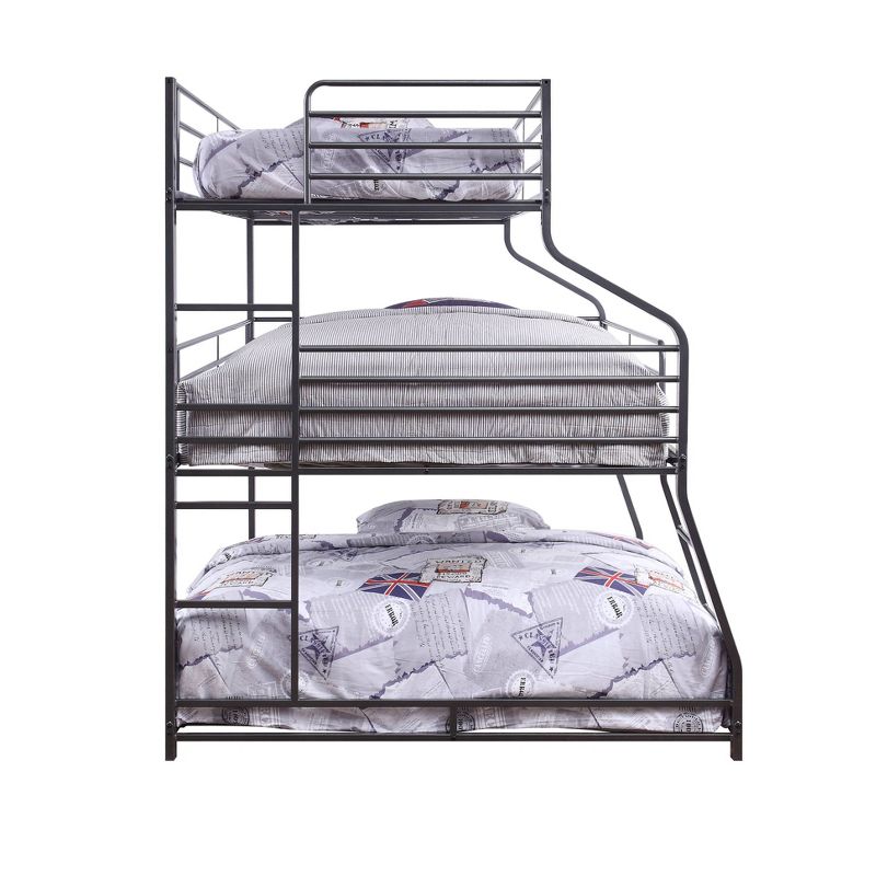 Twin/Full/Queen Caius li Triple Bunk Bed Gunmetal - Acme Furniture