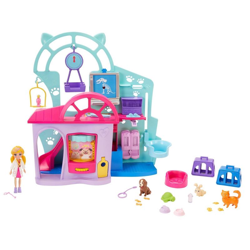 Polly Pocket Cuddle & Care Pet Vet Playset