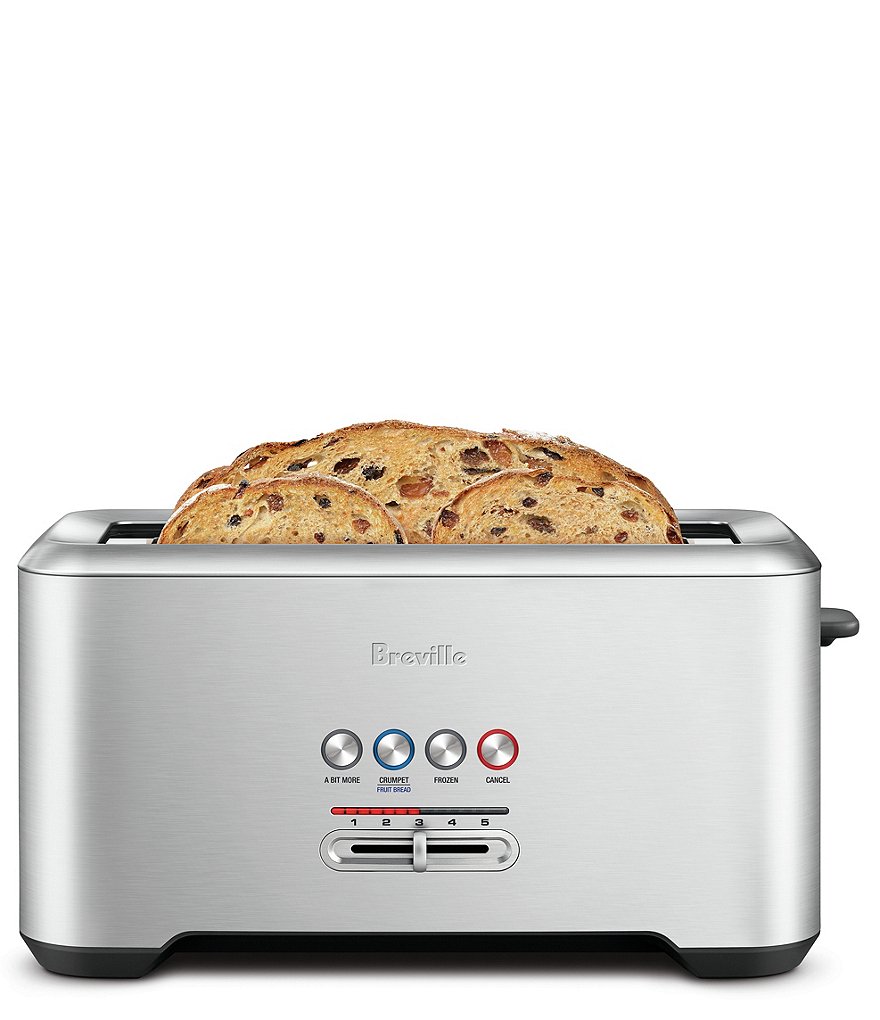 Breville A Bit More'&reg; Long-Slot 4 Slice Stainless Steel Toaster