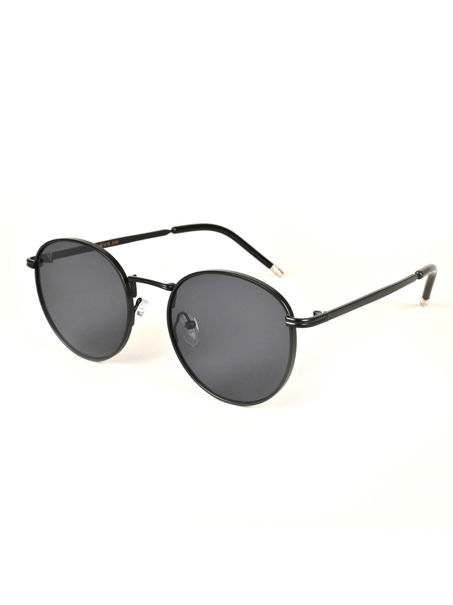 Voyage Black Round UV Protection Unisex Sunglasses