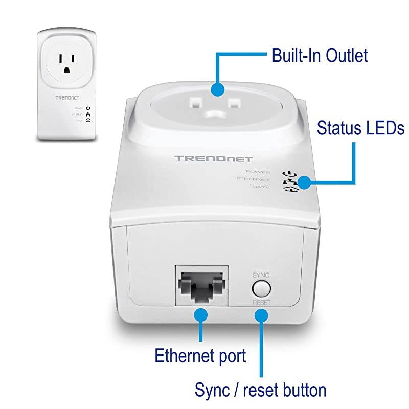 AV200 200 Mbps Powerline Ethernet Bridge Adapter PG-9141S (1-Unit) (FBA_PG-9141S)