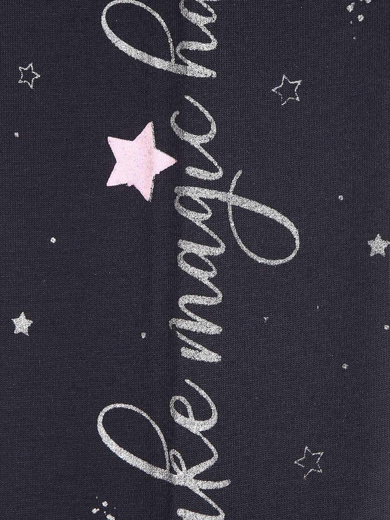 NINS MODA Kids Navy Printed Leggings