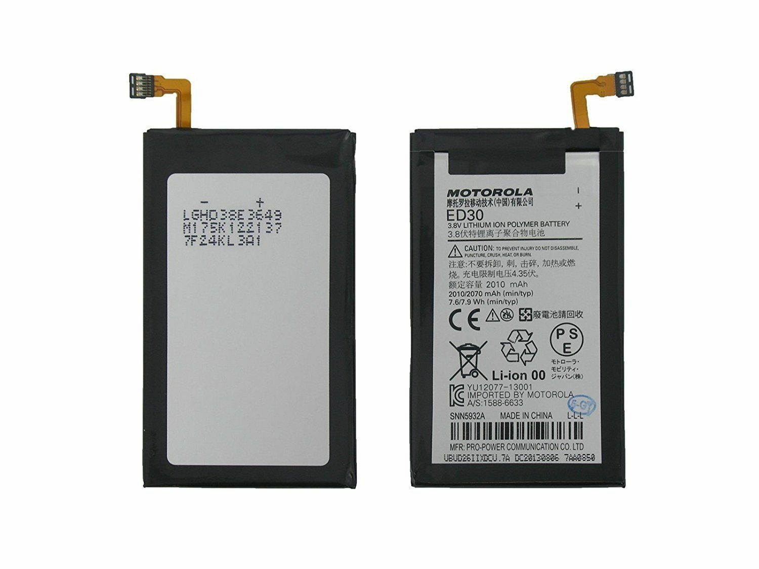 Genuine Original OEM Motorola Moto G XT1031 XT1032 XT1033 XT937C XT1028 Battery ED30 2010mh &ndash; with Installation Tools