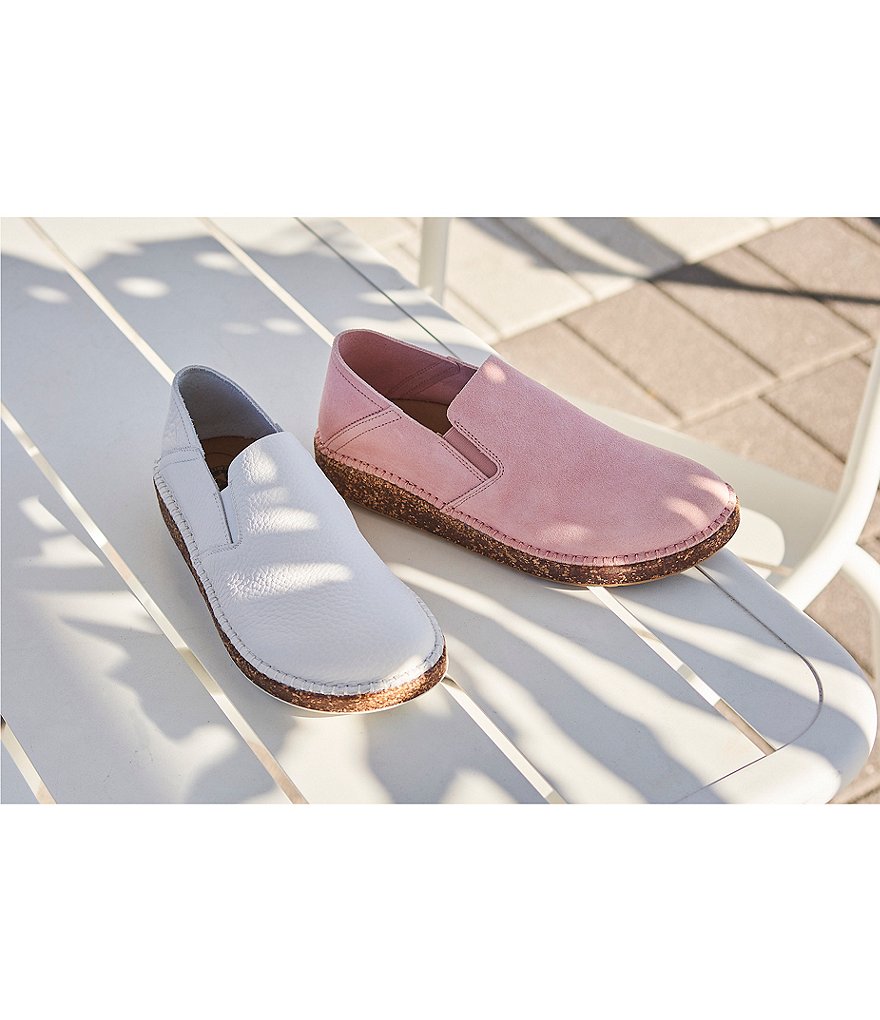 Trotters Harlow Lizard Patent Suede Leather Slip-Ons