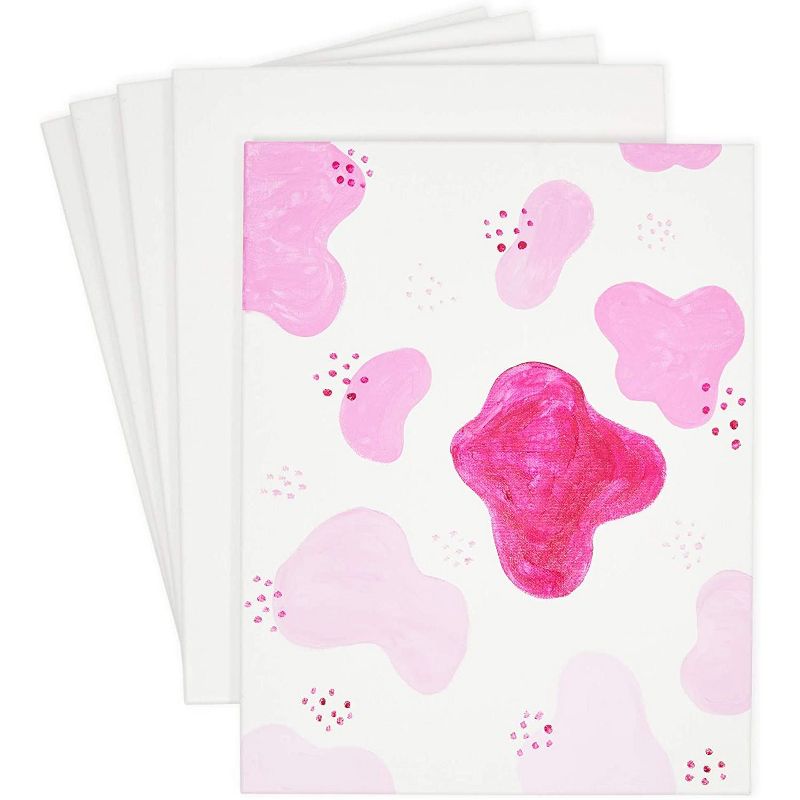 Bright Creations 8 Pack 11x14 in. Stretched Canvas for Painting, Acrylic Pouring, Oils