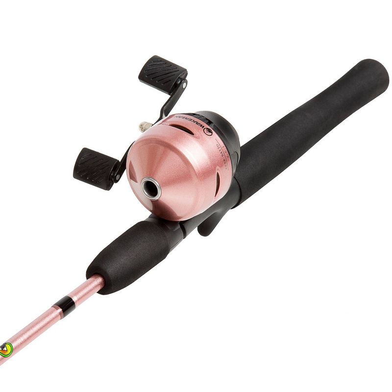 Wakeman Fishing Pole and Pre-Spooled Reel Combo - Pink