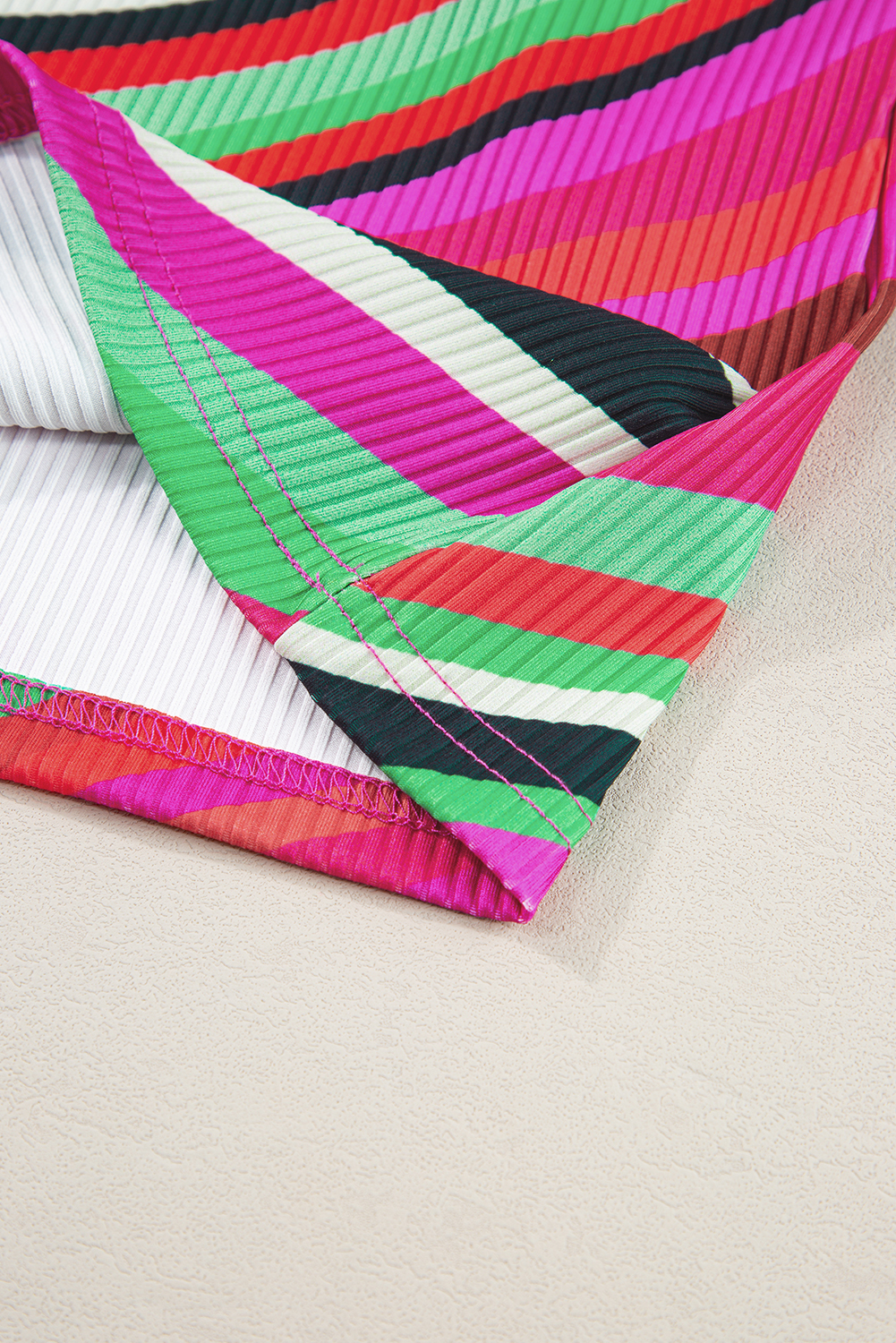 Pink Casual Solid Color Crew Neck Tank Top