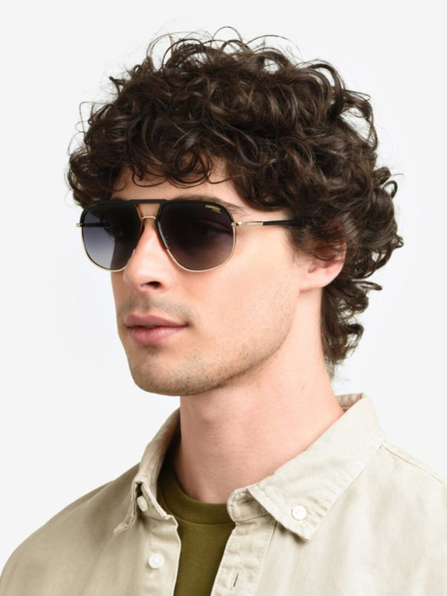 Carrera Grey Aviator UV Protection Sunglasses for Men