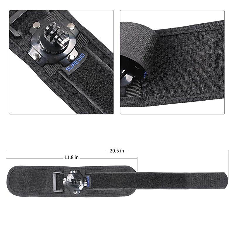 Wrist Strap Mount Compatible with GoPro Hero 9/8/7/2018/6/5 Black,Session 5,Silver 4,DJI Osmo Action,Insta 360 ONE R,AKASO/Campark and More