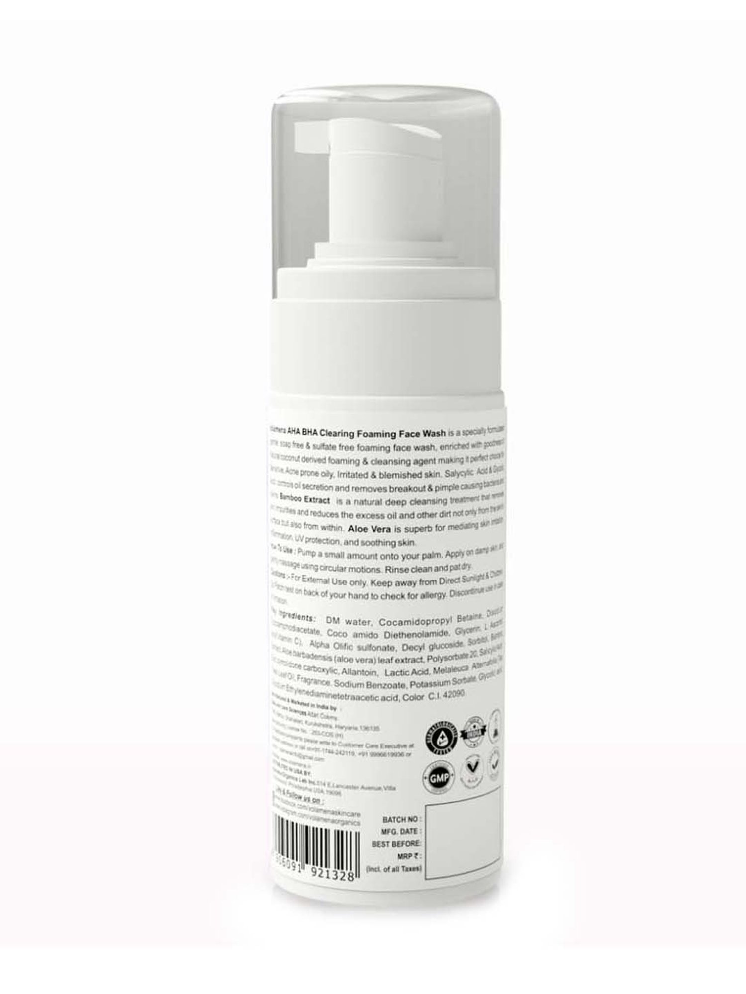 Volamena Aha Bha Clearing Foaming Face Wash - 150 ml