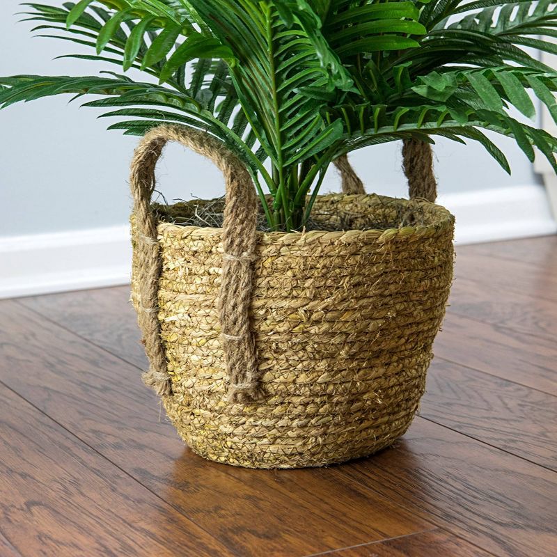 24" x 20" Artificial Phoenix Palm Plant in Boho Basket - LCG Florals