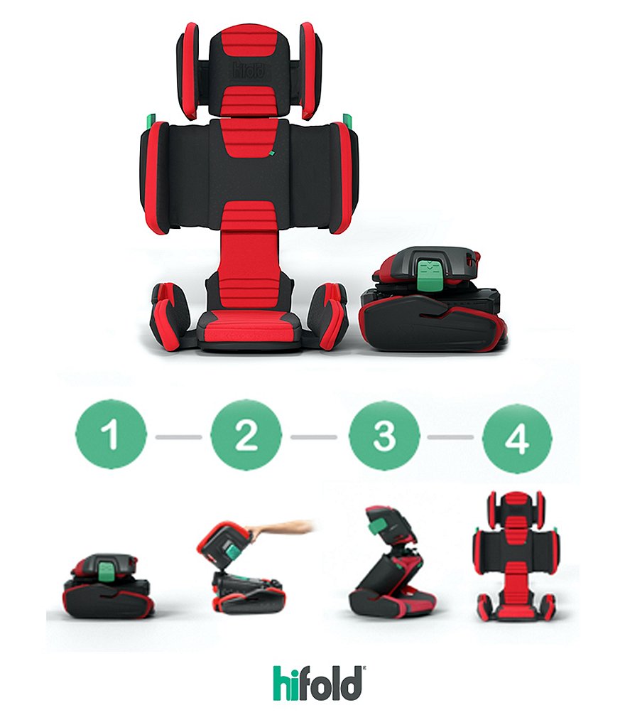 hifold Adjustable and Portable Highback Booster Car Seat