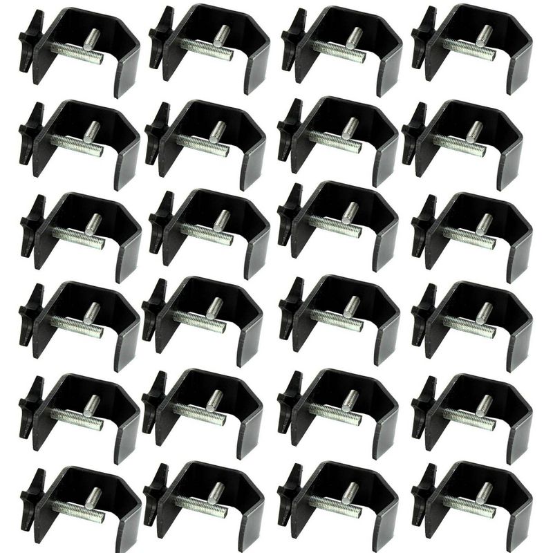 Chauvet DJ CLP-02 Medium Duty C Clamp DJ Truss Light | 55 lb Capacity, 24-Pack