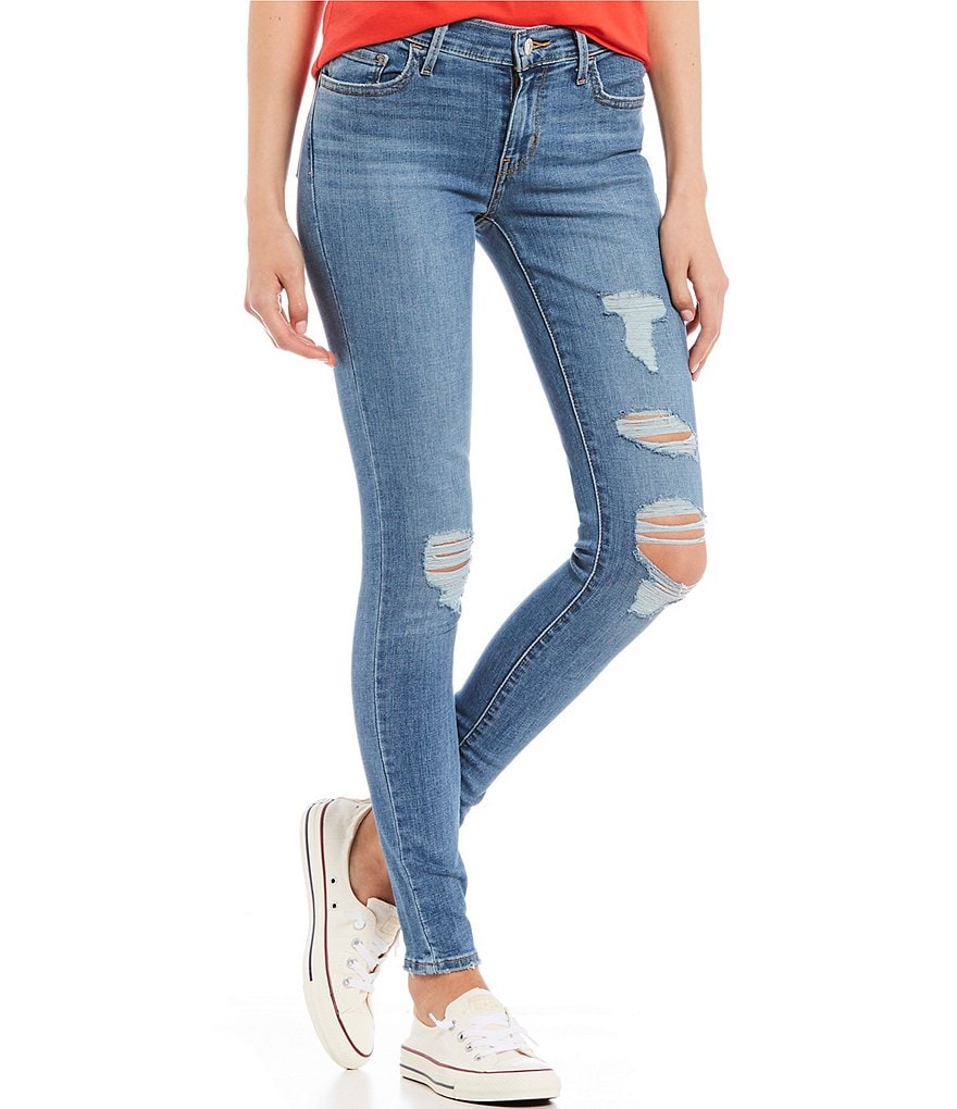 Levi's&reg; 710 Destructed Super Skinny Jeans
