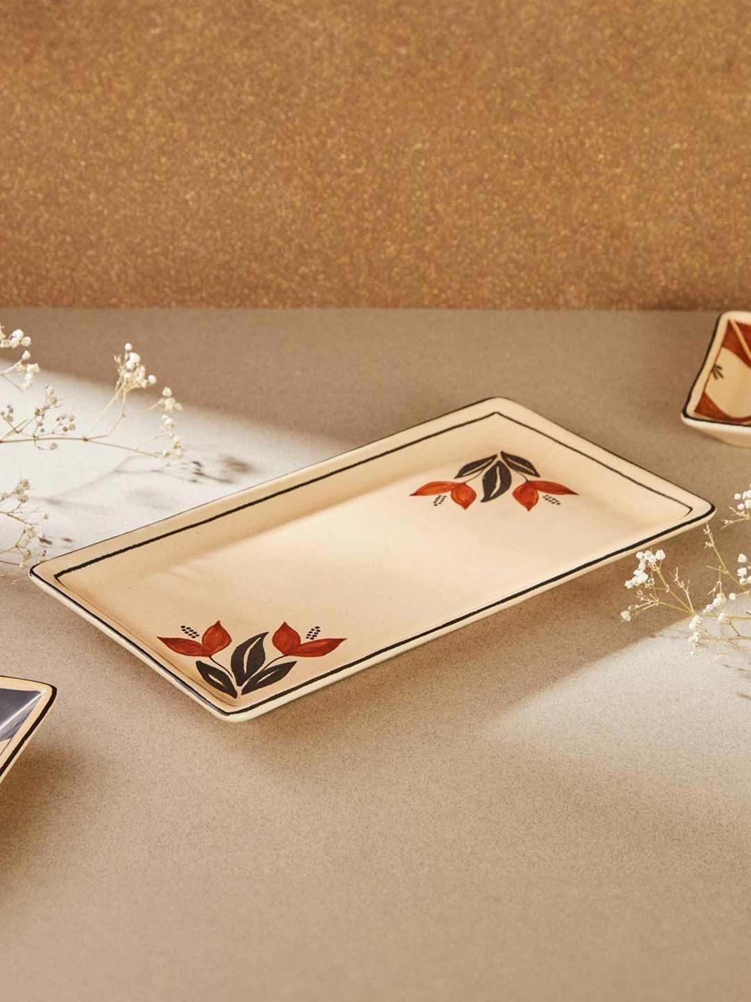 Fabindia Thar Multicolor Ceramic Platter