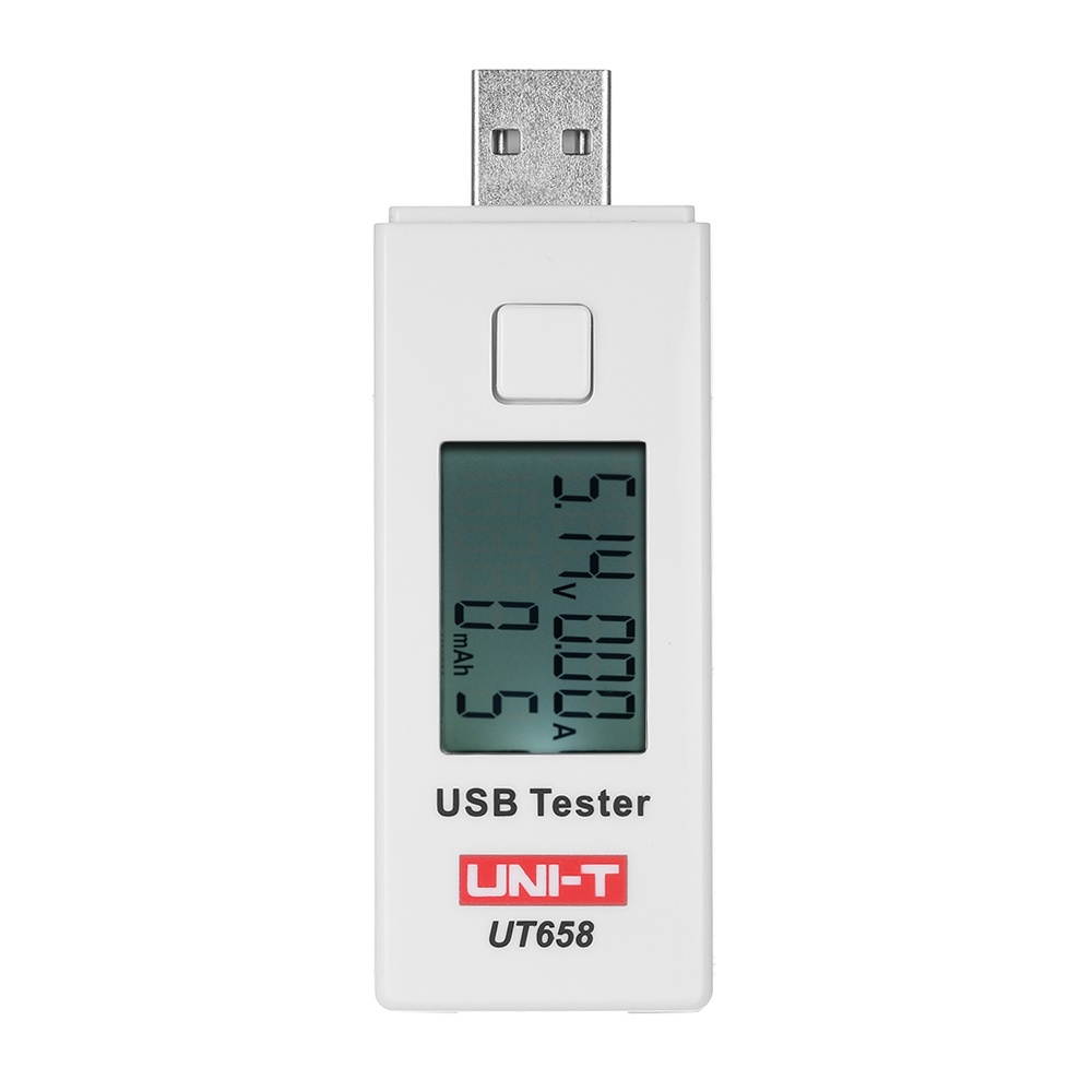 UNI-T UT658 Digital LCD USB Voltage Current Meter U Disk Voltmeter Ameter Charging Capacity Tester DC3-9V 0-3A