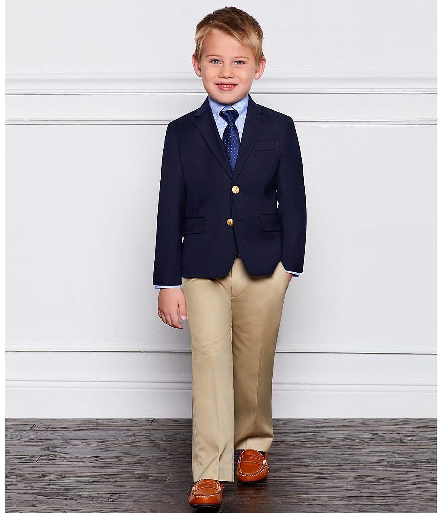Class Club Gold Label Little Boys 2T-7 Long-Sleeve Non-Iron Micro Stripe Button-Front Shirt