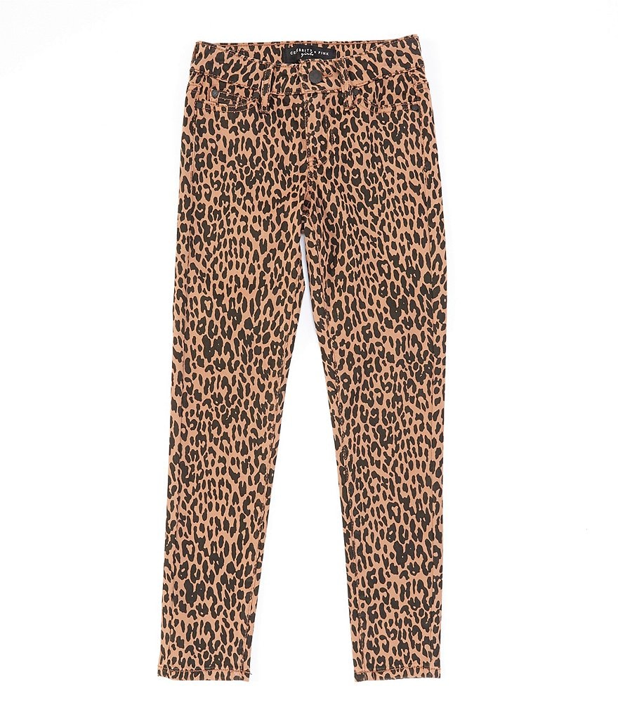 Celebrity Pink Big Girls 7-16 Cheetah-Print Skinny Jean