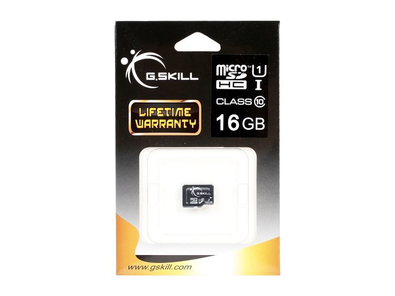 G.Skill 64GB microSDXC UHS-I/U1 Class 10 Memory Card with Adapter (FF-TSDXC64GA-U1)