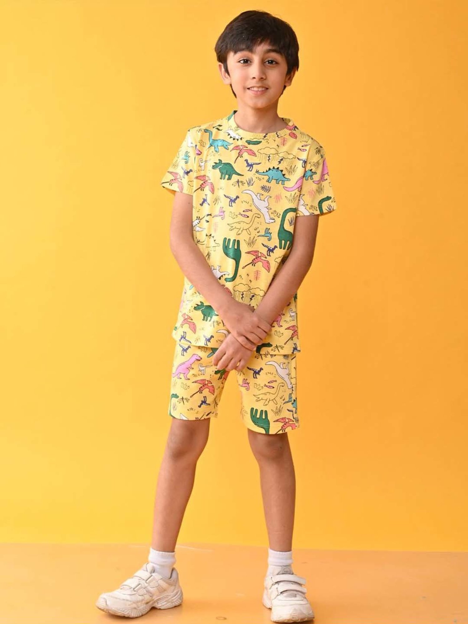 Nite Flite Boys Multicolor Cotton Printed T-Shirt & Pyjama