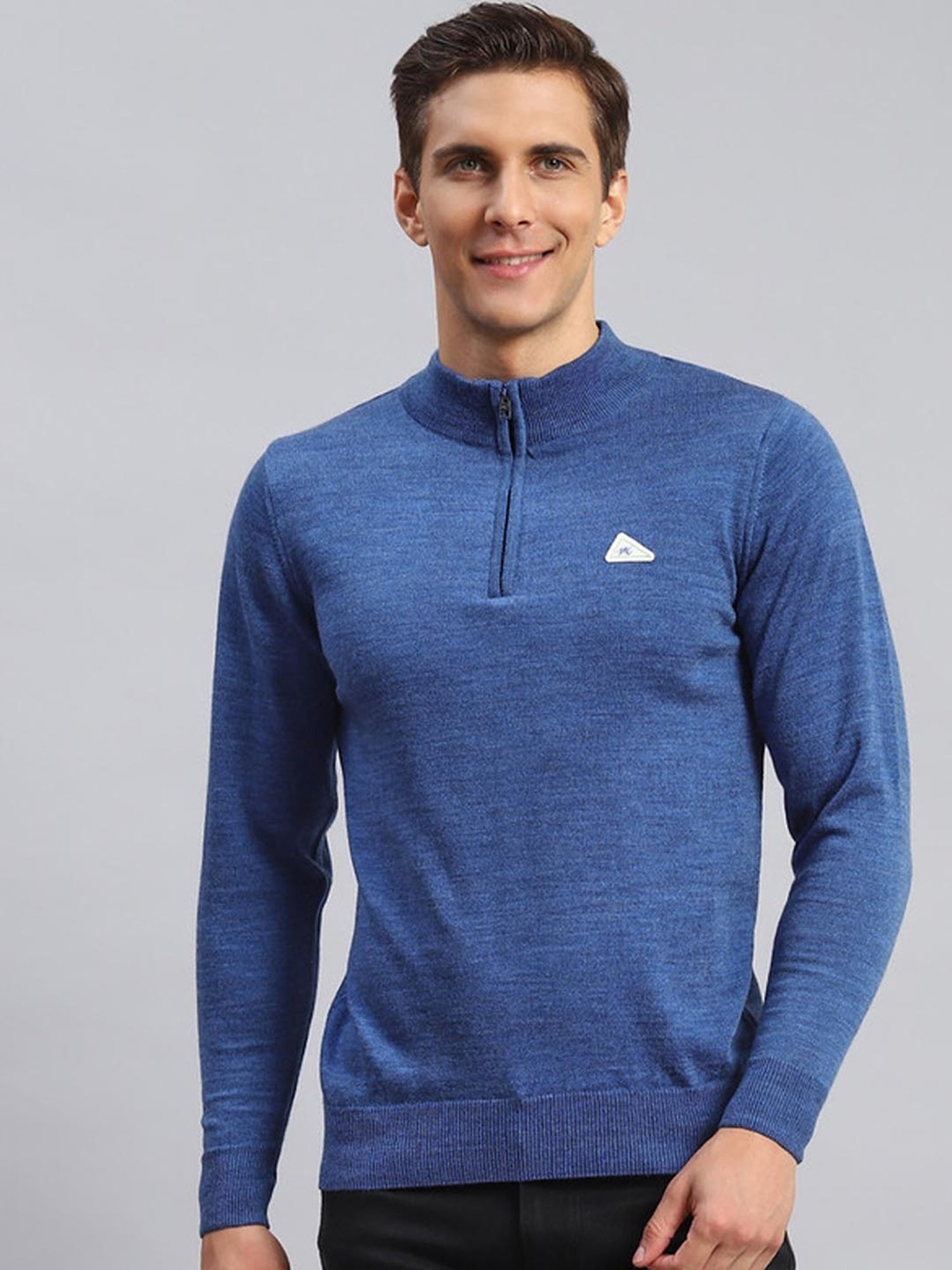 Monte Carlo Denim Blue Regular Fit Pullover