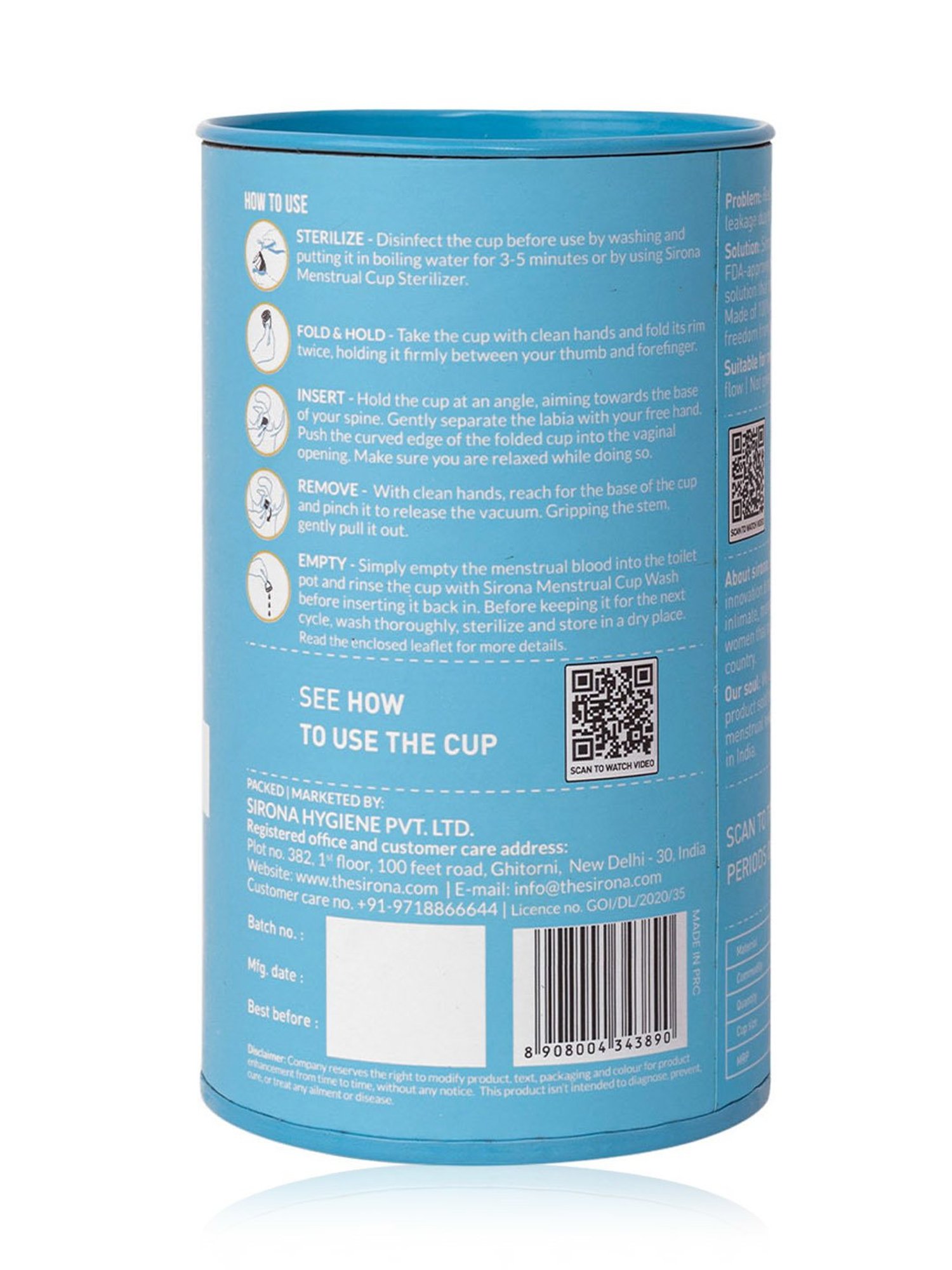 Namyaa Ultra Soft Medium Reusable Menstrual Cup - 50 gm