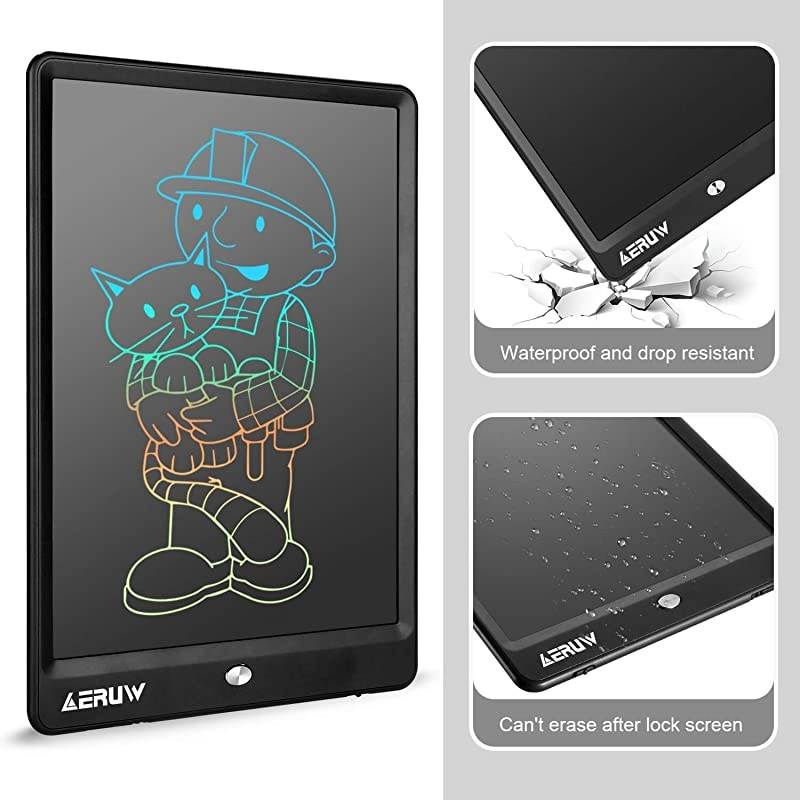 LCD Writing Tablet with Sleeve Case  10 Inch Electronic Graphics Drawing Pads Drawing Board eWriter Digital Handwriting Doodle Pad with Memory Lock for Kids Home School OfficeBlack