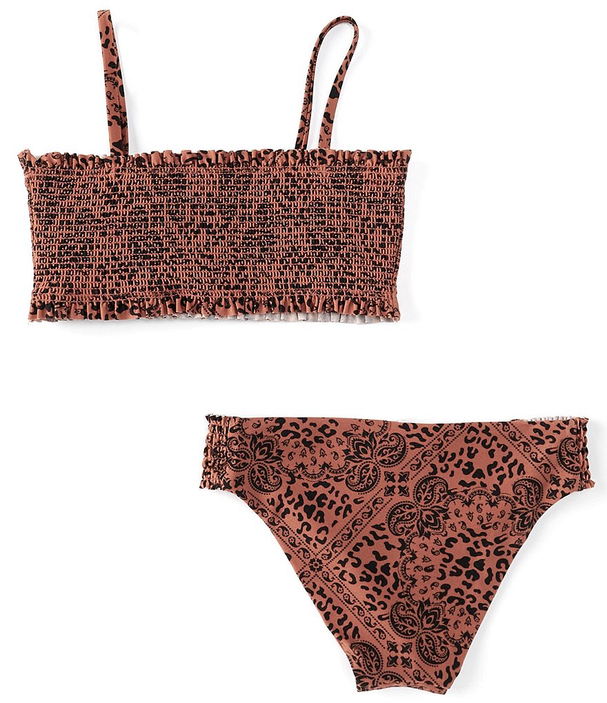 Flapdoodles Big Girls 7-10 Rainbow Tankini & Skirted Two-Piece Swimsuit