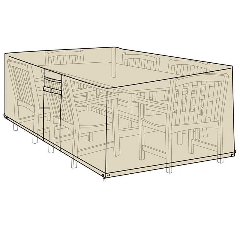 Burbank 4 Pc Outdoor Set Cover - Gray - Safavieh