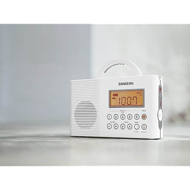 H201 Portable AMFMWeather Alert Digital Tuning Waterproof Shower Radio