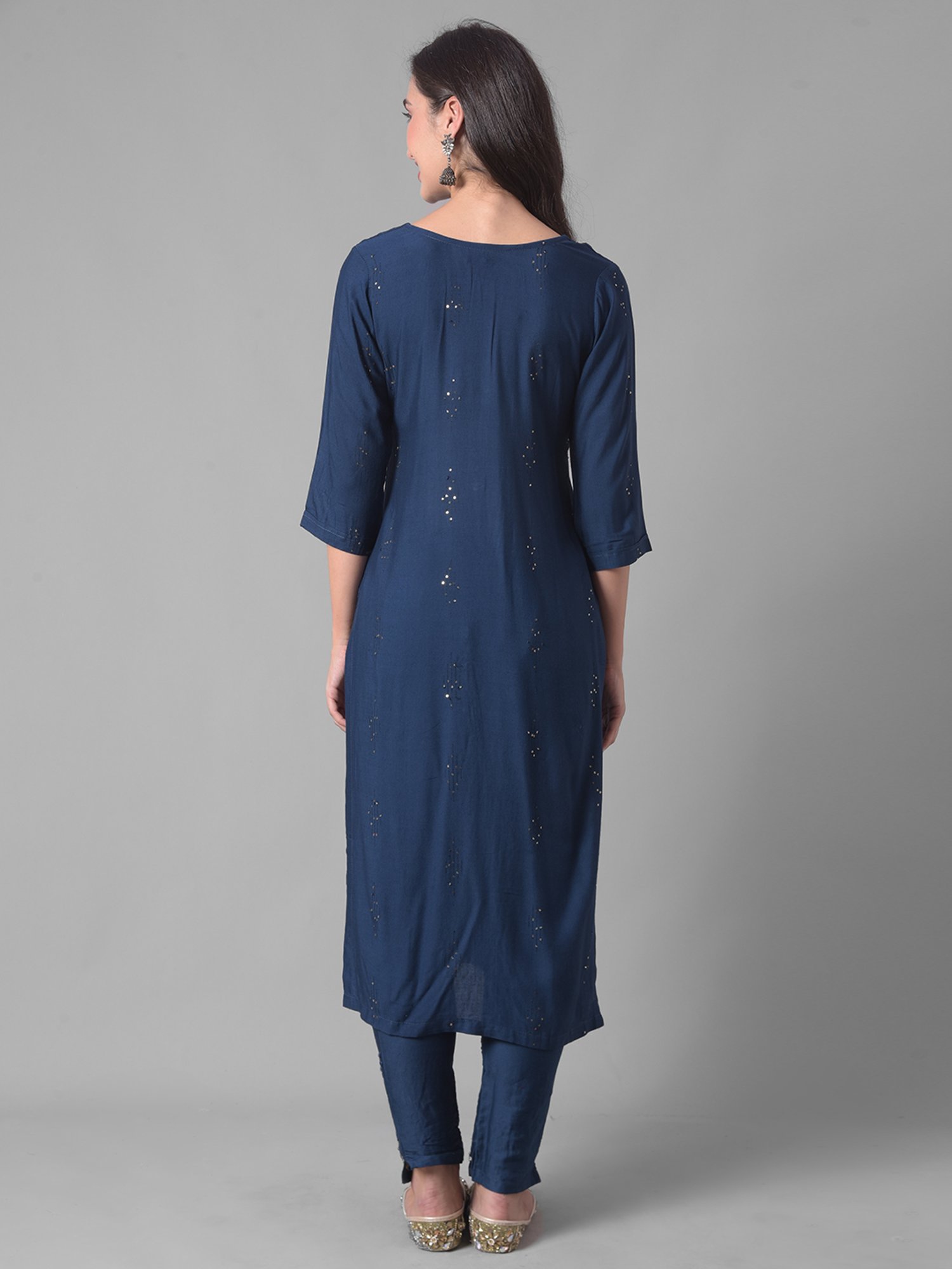 Dollar Missy Blue Embellished Kurta With Pants