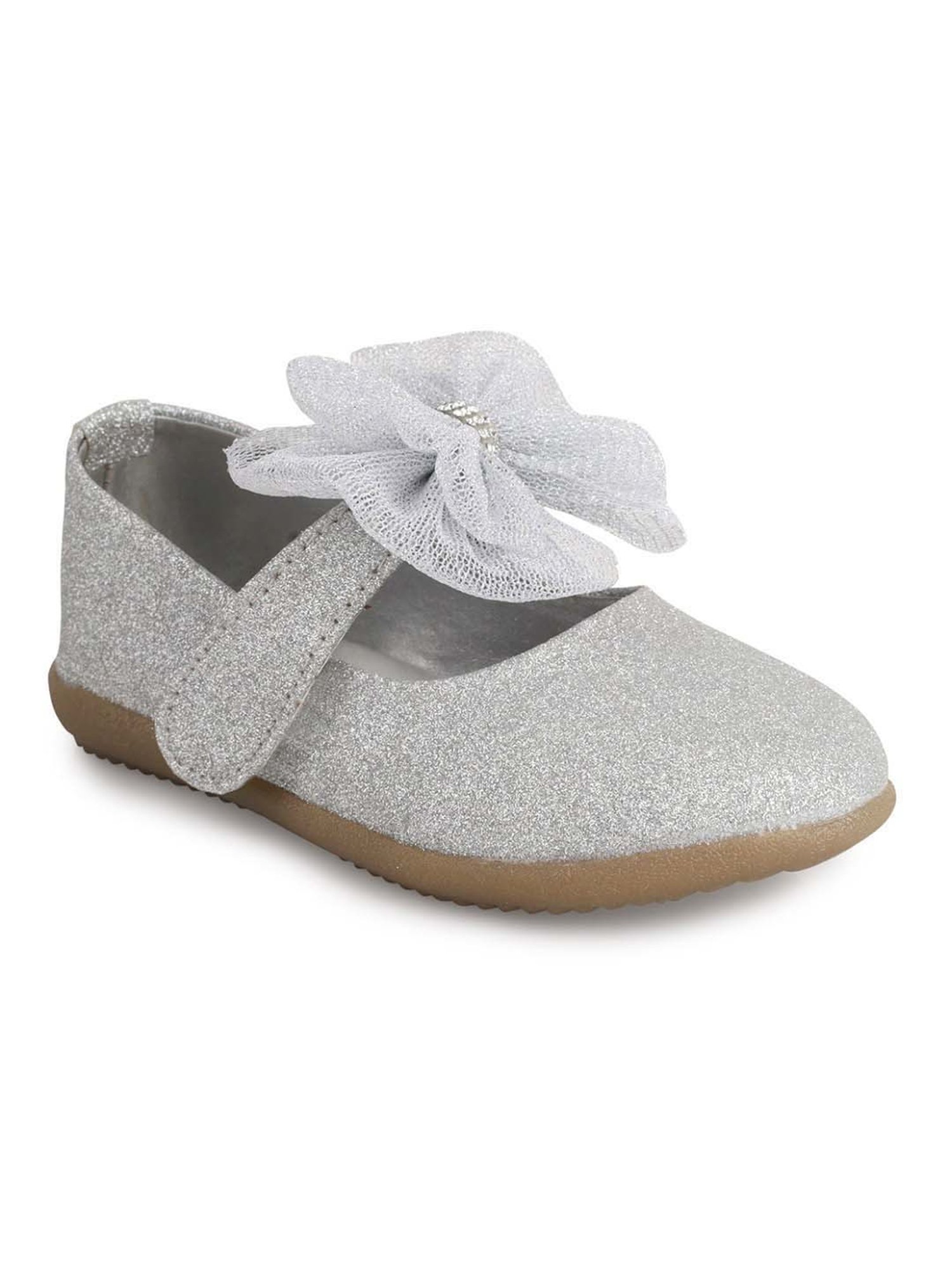 Minesole Kids Silver Mary Jane Shoes