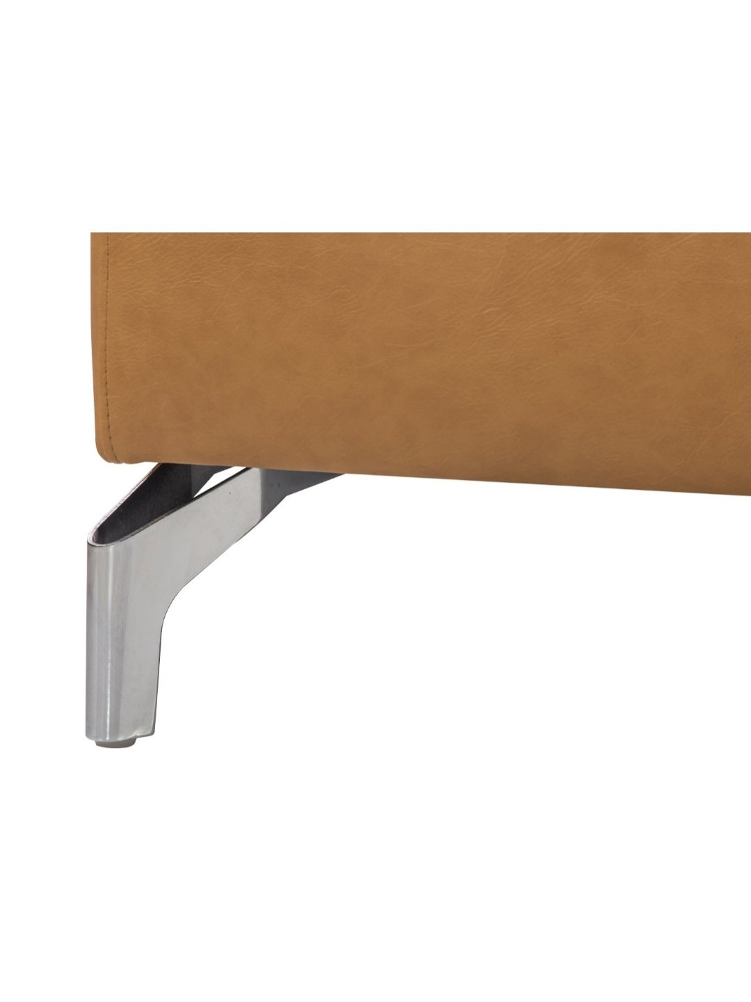 Durian Windsor Modern Camel Brown Premium Leatherette 1 Seater Sofa