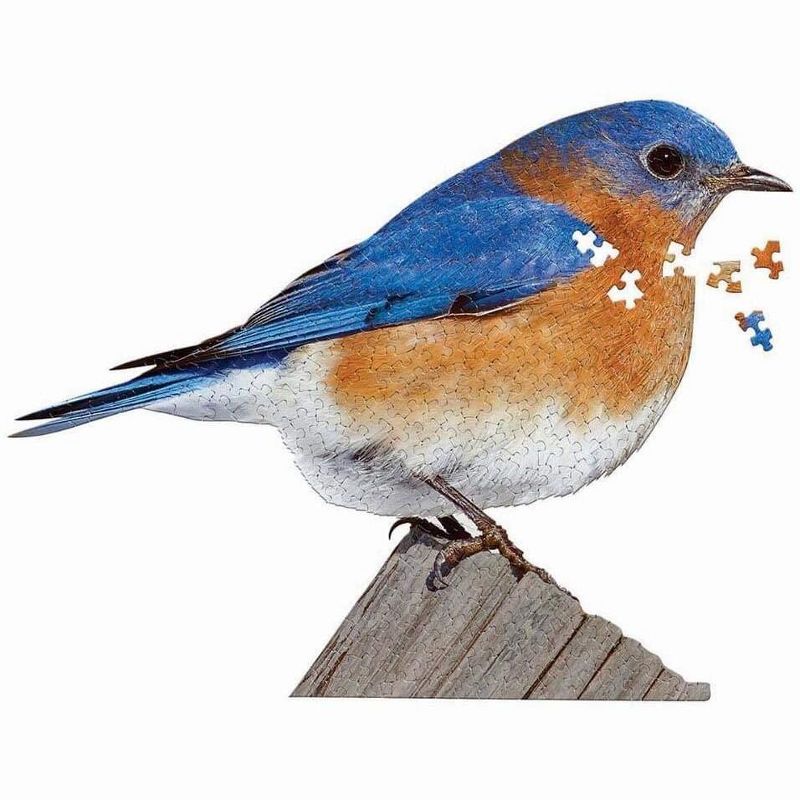 Madd Capp Games I AM Bluebird 300 Piece Animal Head-Shaped Jigsaw Puzzle