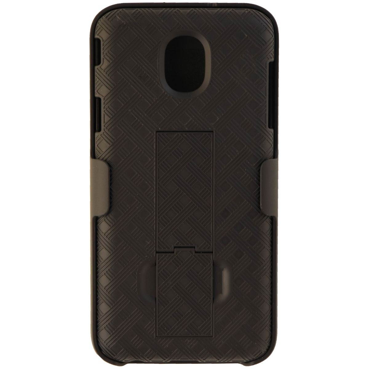 Verizon Shell Case and Holster Combo for Samsung Galaxy J7 V (2nd Gen) - Black