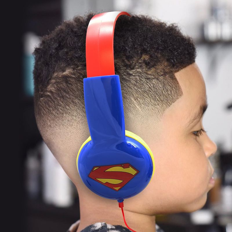 Superman Kid Safe Adjustable Headphones