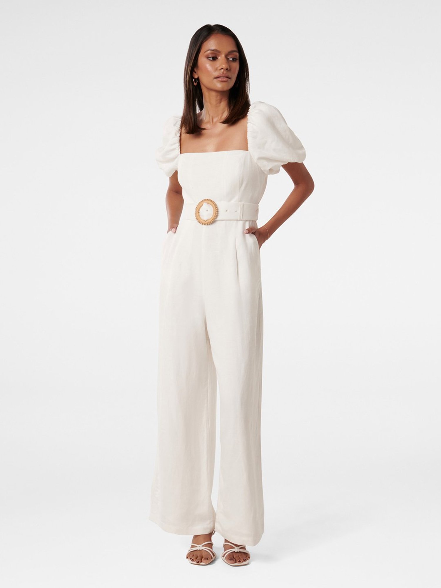 Forever New Haven Petite Linen Jumpsuit