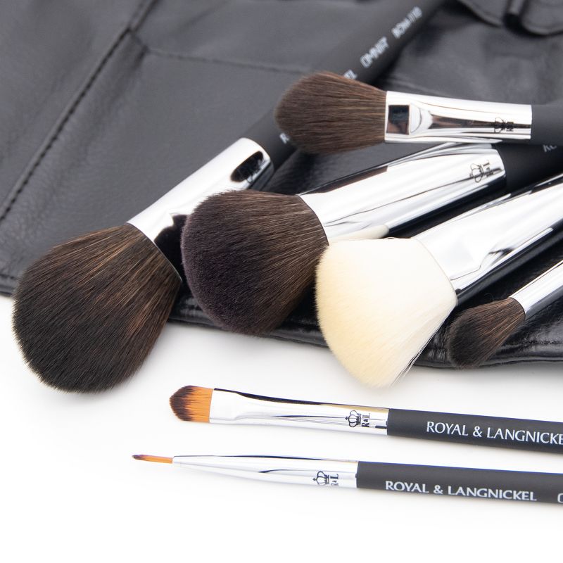 OMNIA Brush Artist Favorites, Deepti Sheladia, 8pc Makeup Brush Set with Wrap