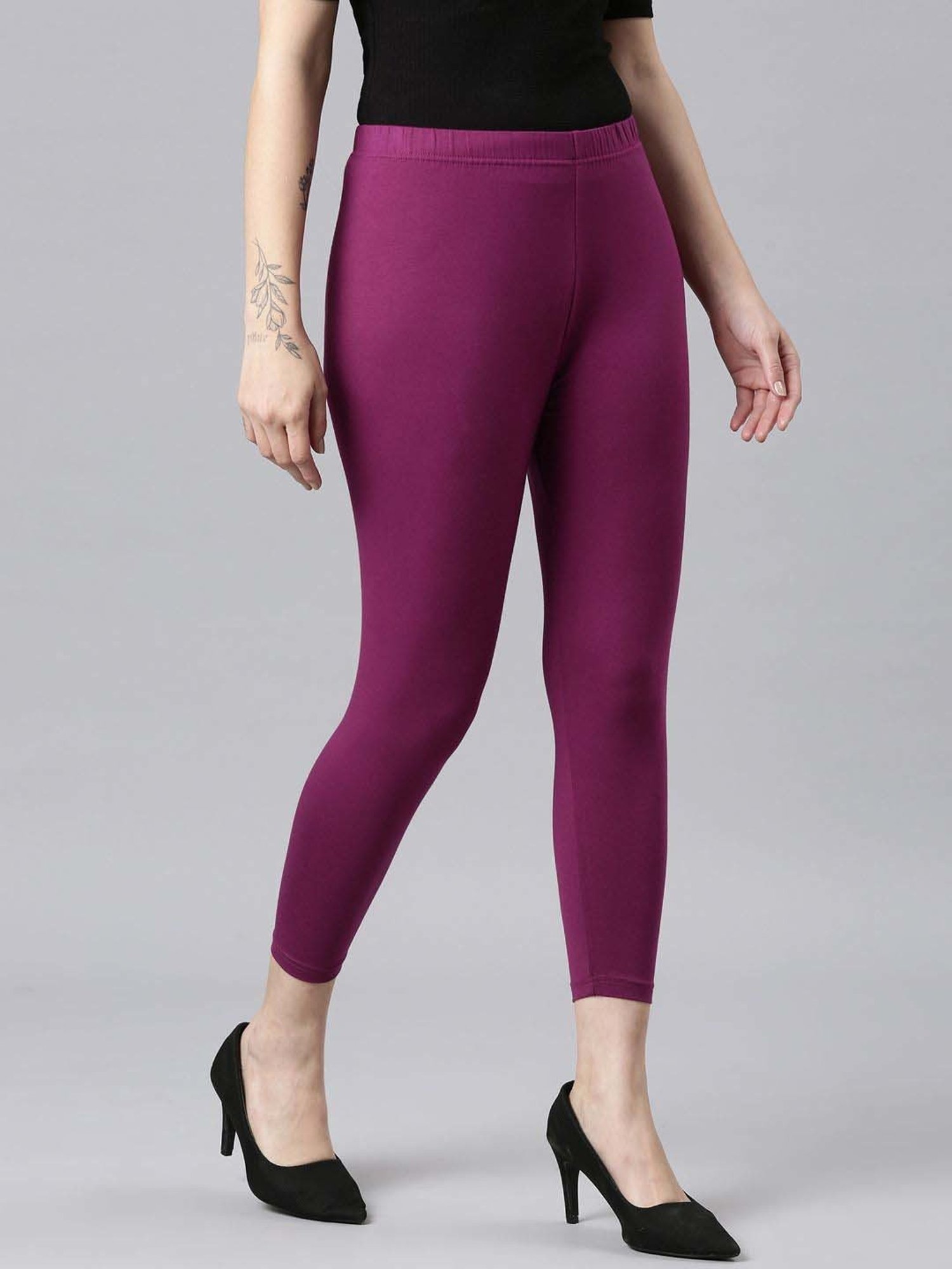 Dixcy Slimz Wine Mid Rise Leggings