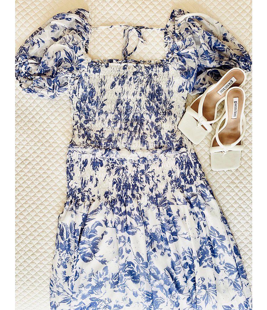 Eva Varro Animal Print Knit Jersey Wide Yoke A-Line Midi Skirt