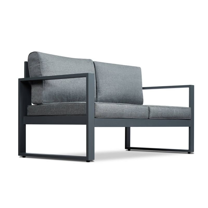 Baltic Patio Patio Loveseat Gray - Real Flame