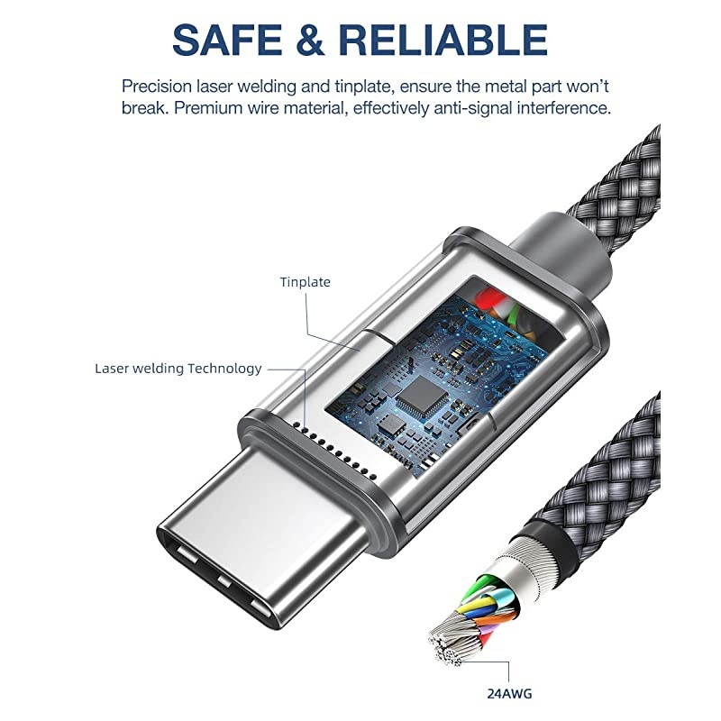 Lightning CableCertified Charger Cable for iPhone4Pack 33FT 66FT Nylon Braided USB Lightning Cable for iPhone X8 Plus87 Plus76 Plus66S Plus6s5iPad and Morered