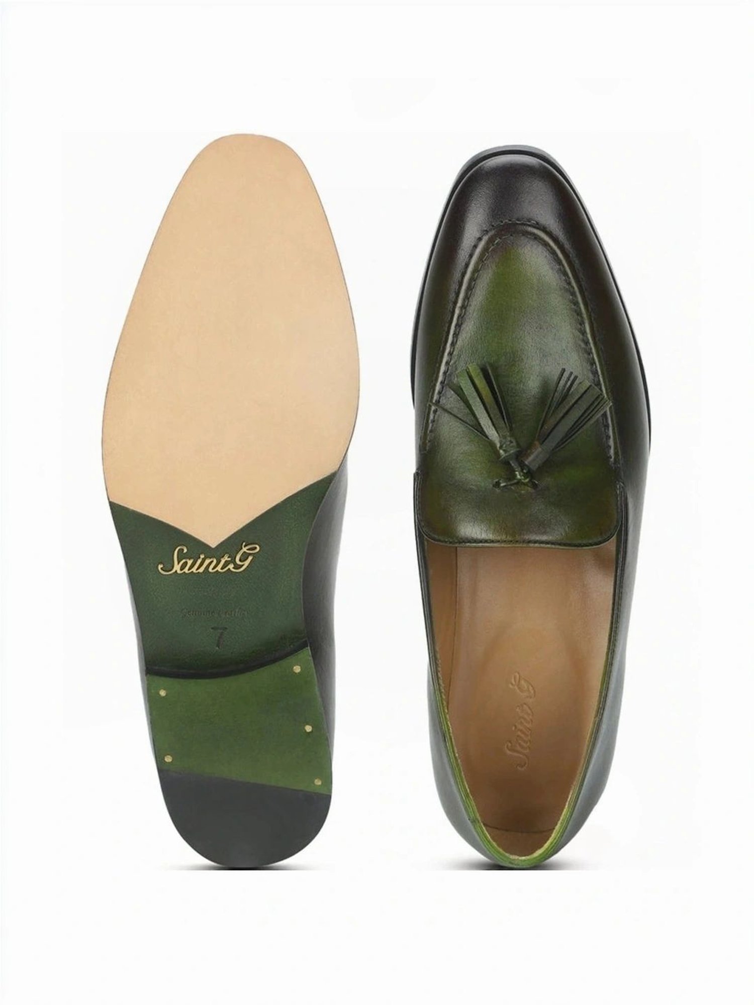 Saint G Men's Valentin Olive Mocassins