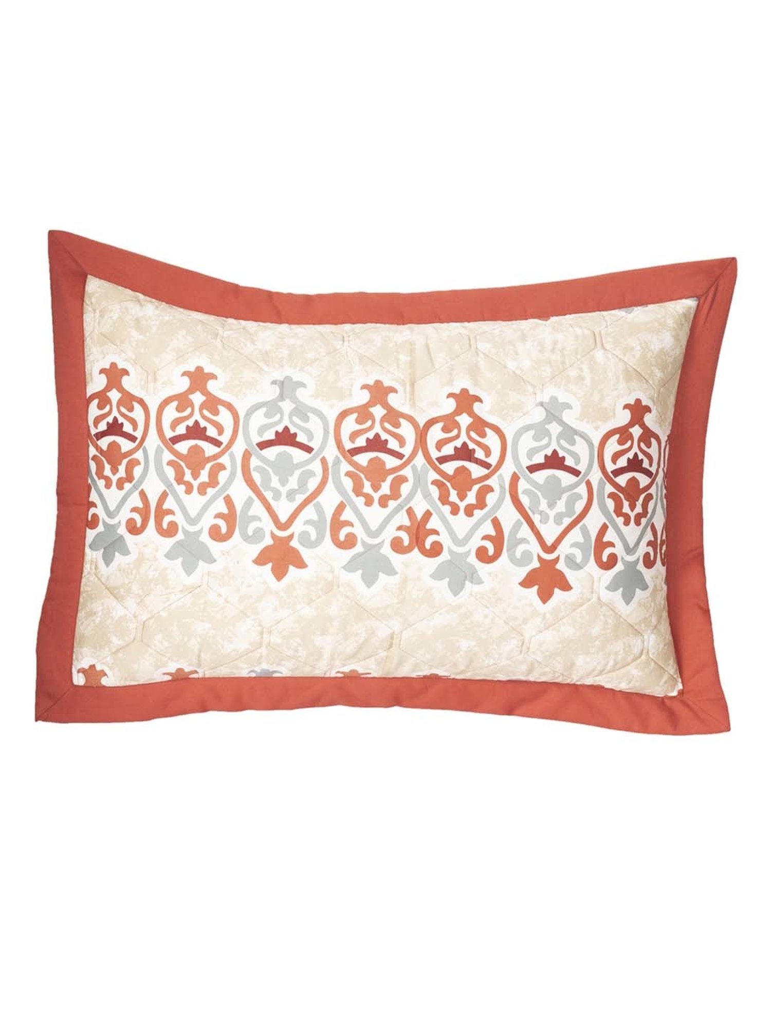 HOSTA HOMES Ultrasonic Abstract Brown 280 TC Polyvelvet Pillow Cover