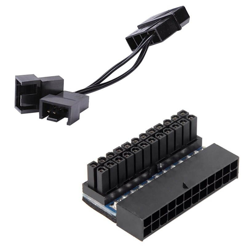 2 Pcs Computer Accessories: 1 Pcs Controller Cooler Pl-12025 120 Mm Led Fans & 1 Pcs 24 Pin Cable Connector