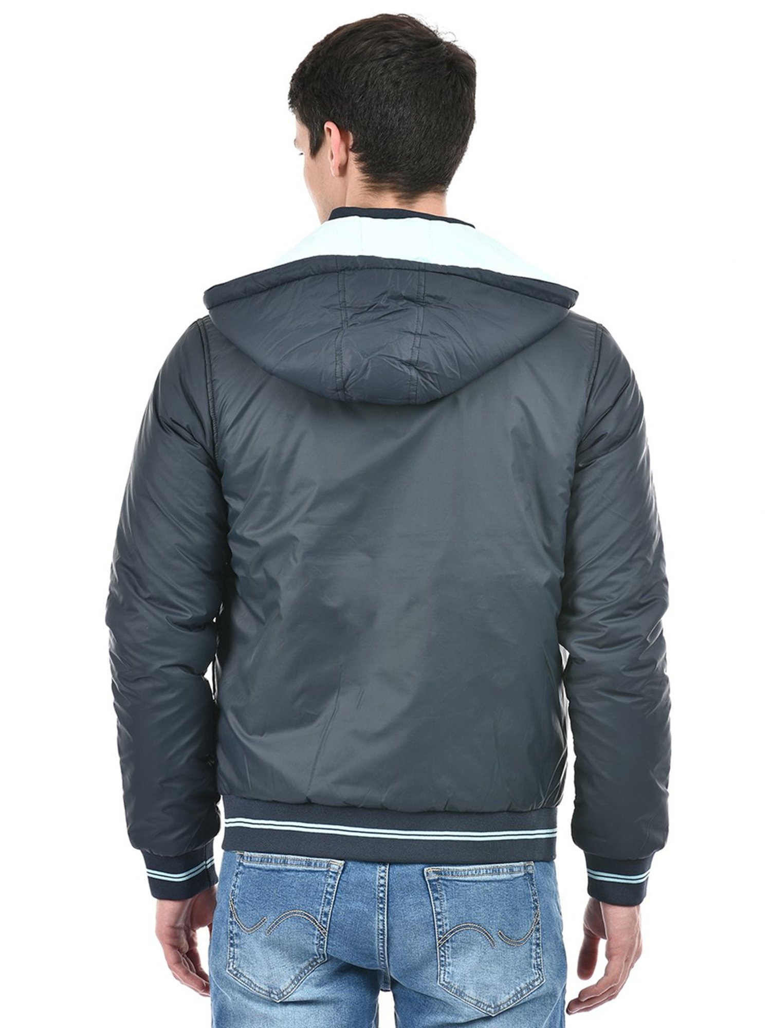 Lawman Pg3 Blue Regular Fit Reversible Jacket