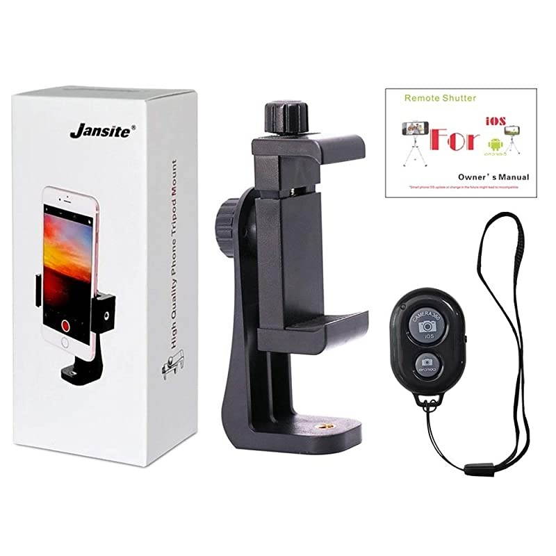 Tripod Mount for iwith Remote 360&deg; Rotation SmartHolder Adapter Clip Compatible with i11 Pro Xs Max XR X 8 7 6 6s Plus Samsung Nexus