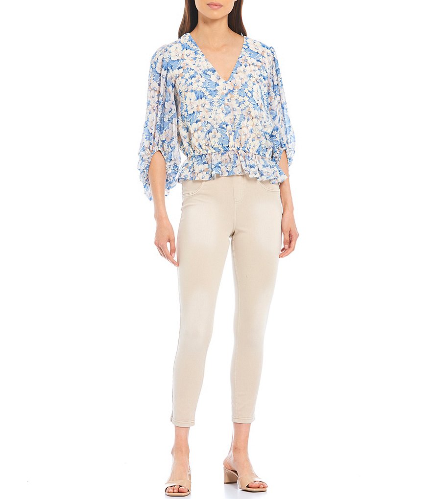 HUE Sun Washed Ultra Soft Denim Skimmer Leggings