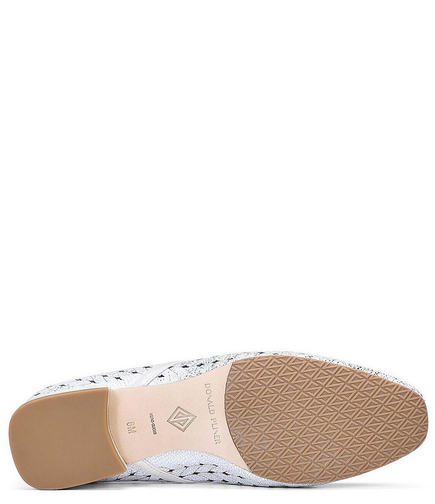 Donald Pliner Rezza Leather Laser Cut Loafers