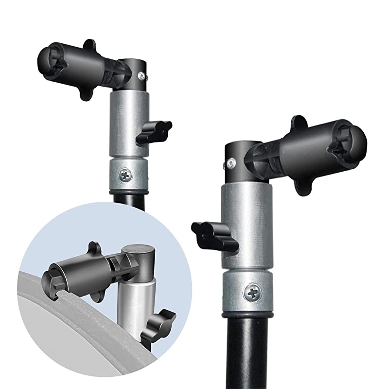 2Pack Portable Photography Background and Reflector Disc Holding Clip Light Reflector Holder Clamp Mountable on Light Stand Tripod for Photo and Video Studio AGG2775